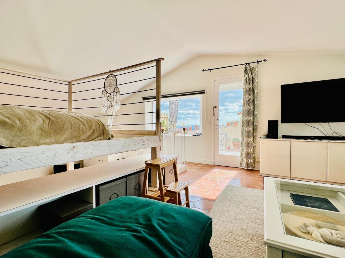 Penthouse Studio Privee Couple Ou Famille- La Maison Searle A Tourtour Exterior photo